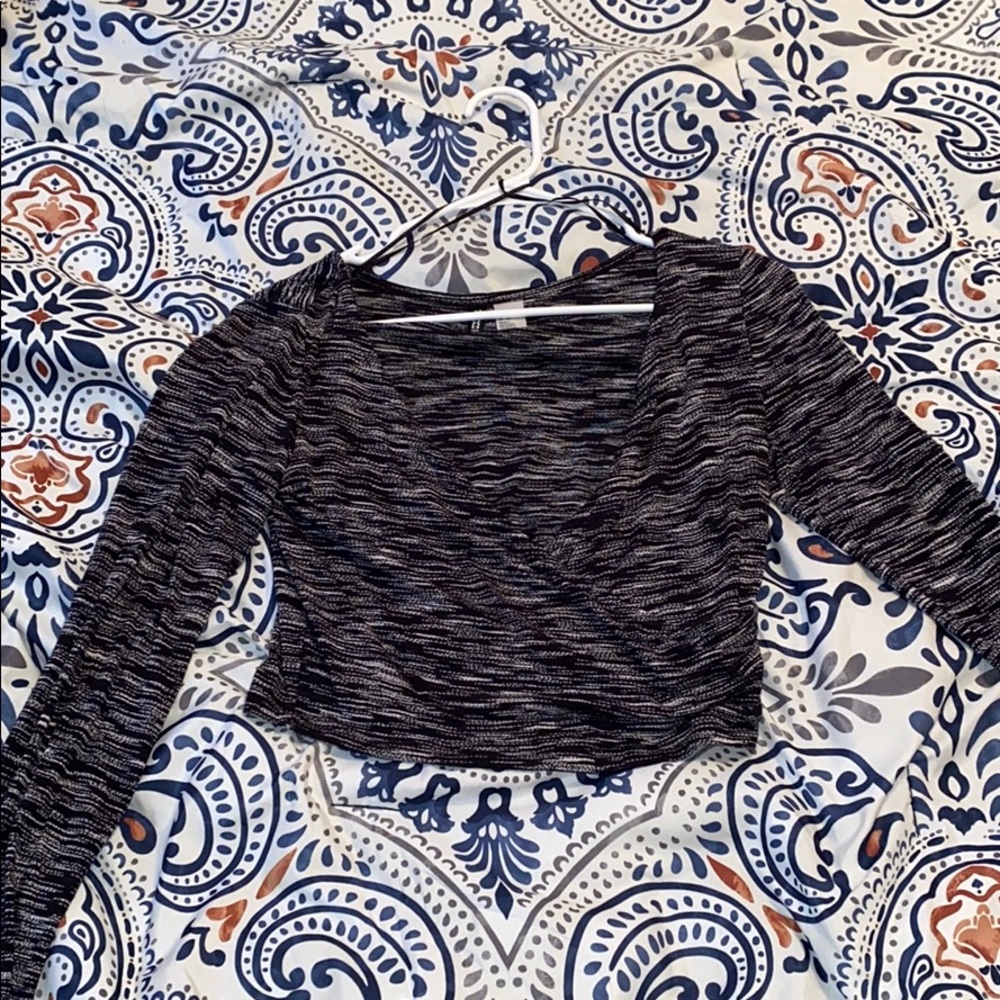 Long sleeve crop top